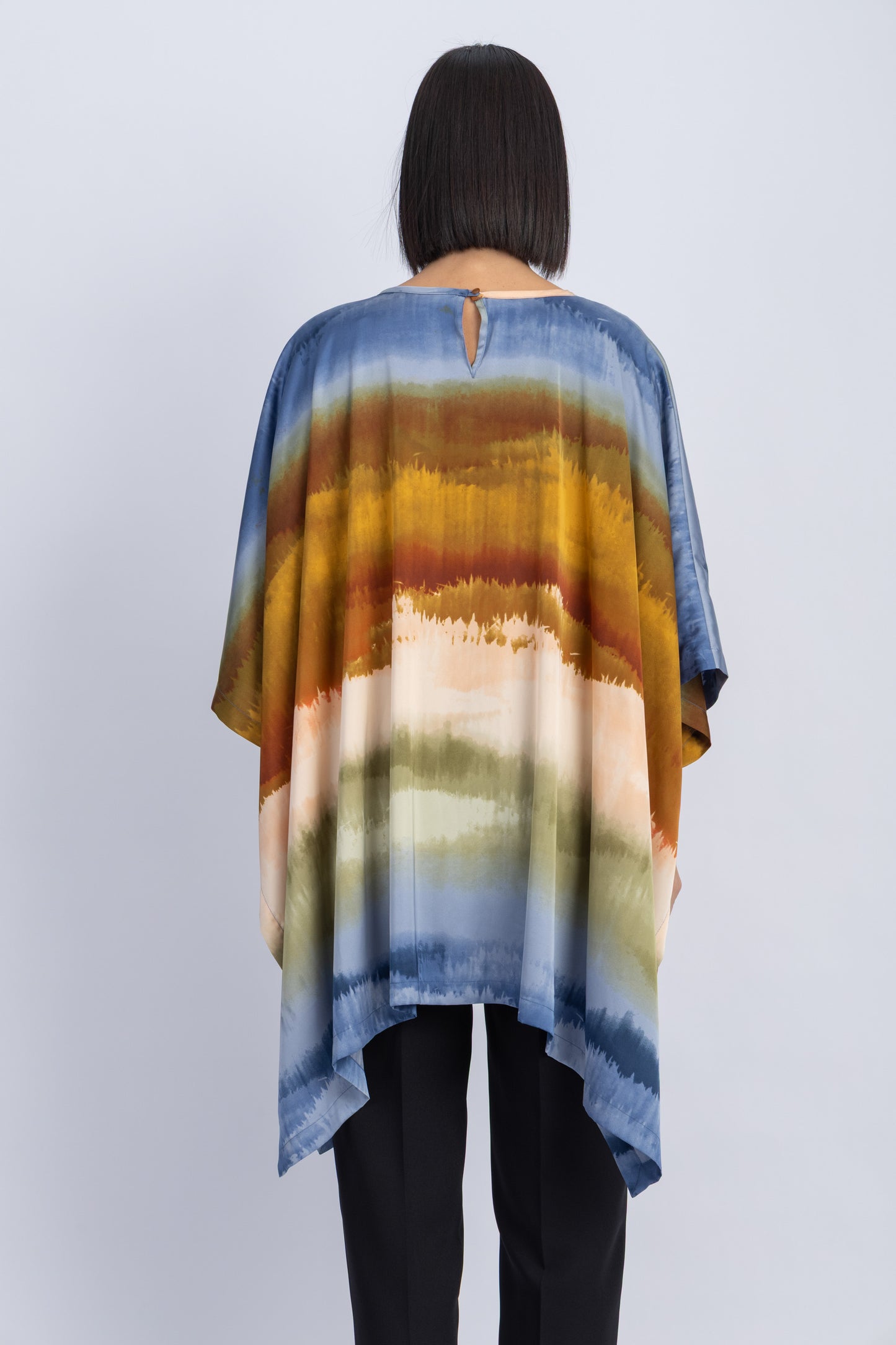 satin poncho