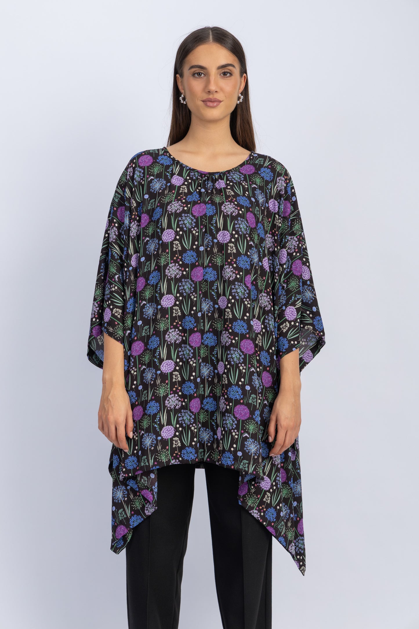 chiffon poncho