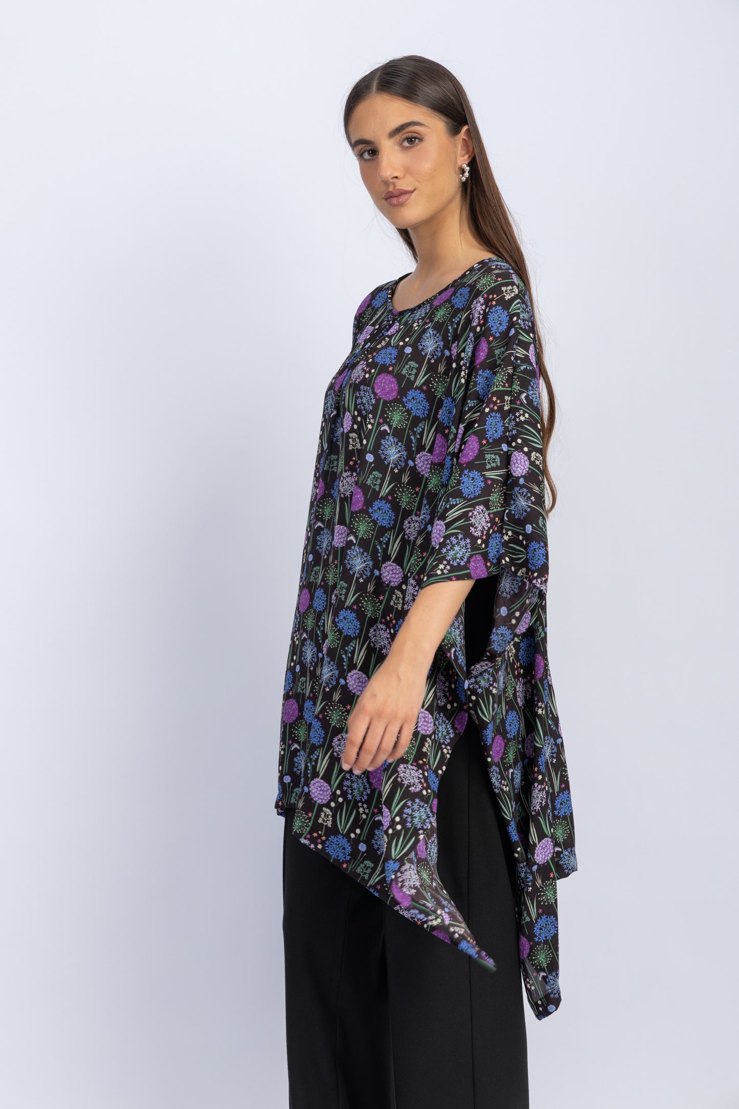 chiffon poncho