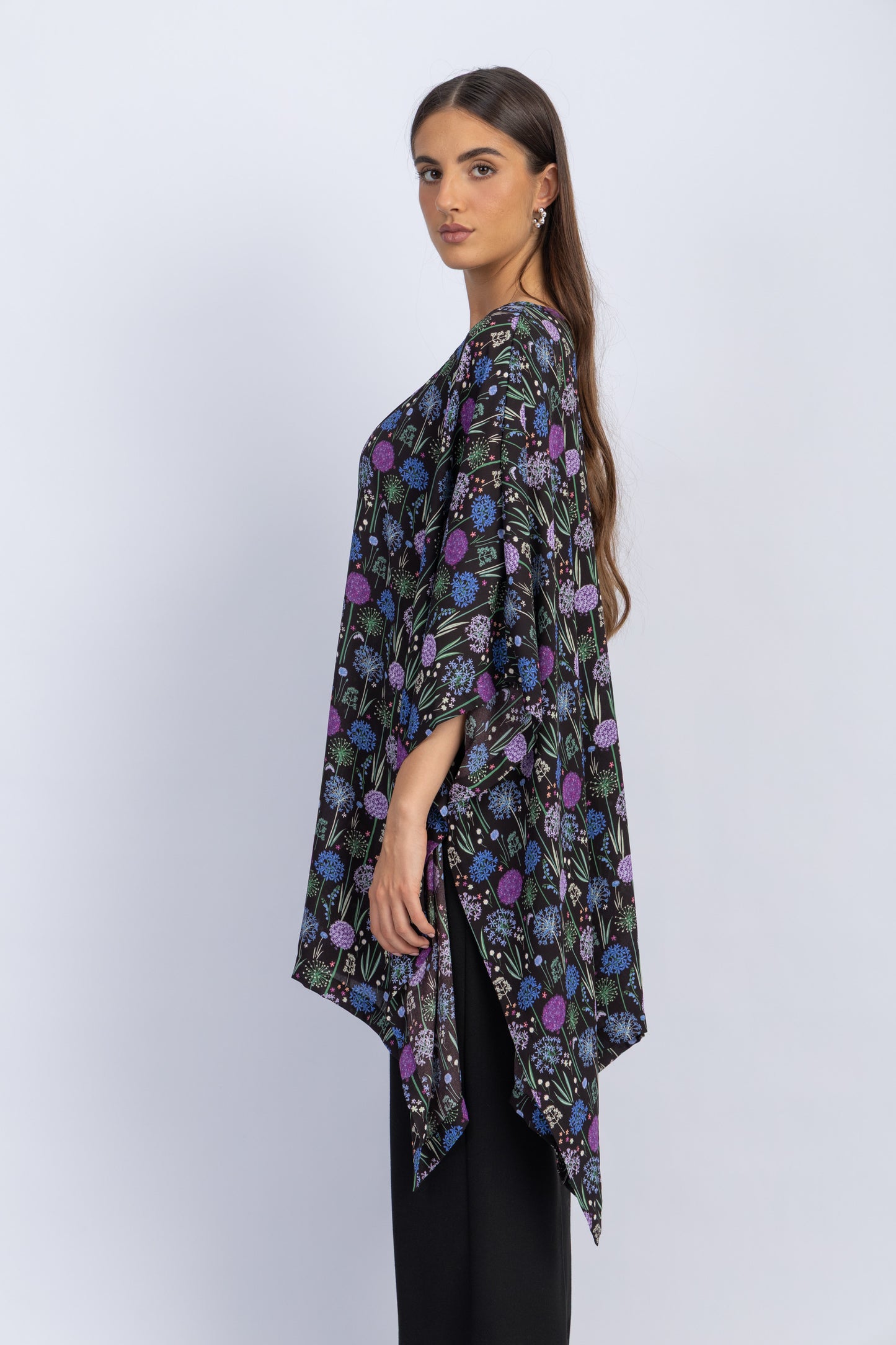 chiffon poncho