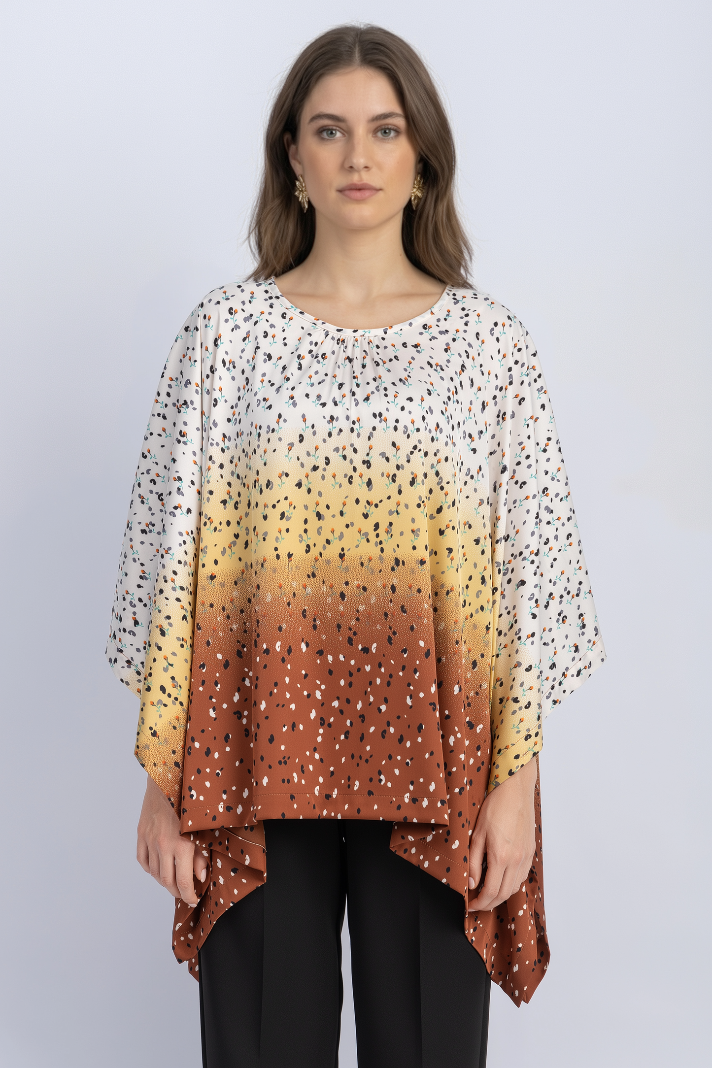 satin poncho