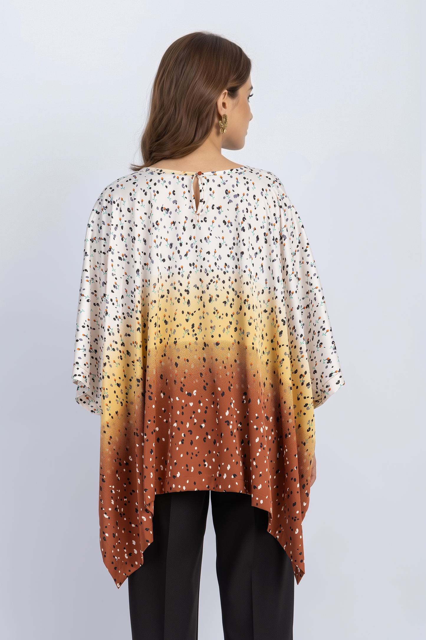 satin poncho
