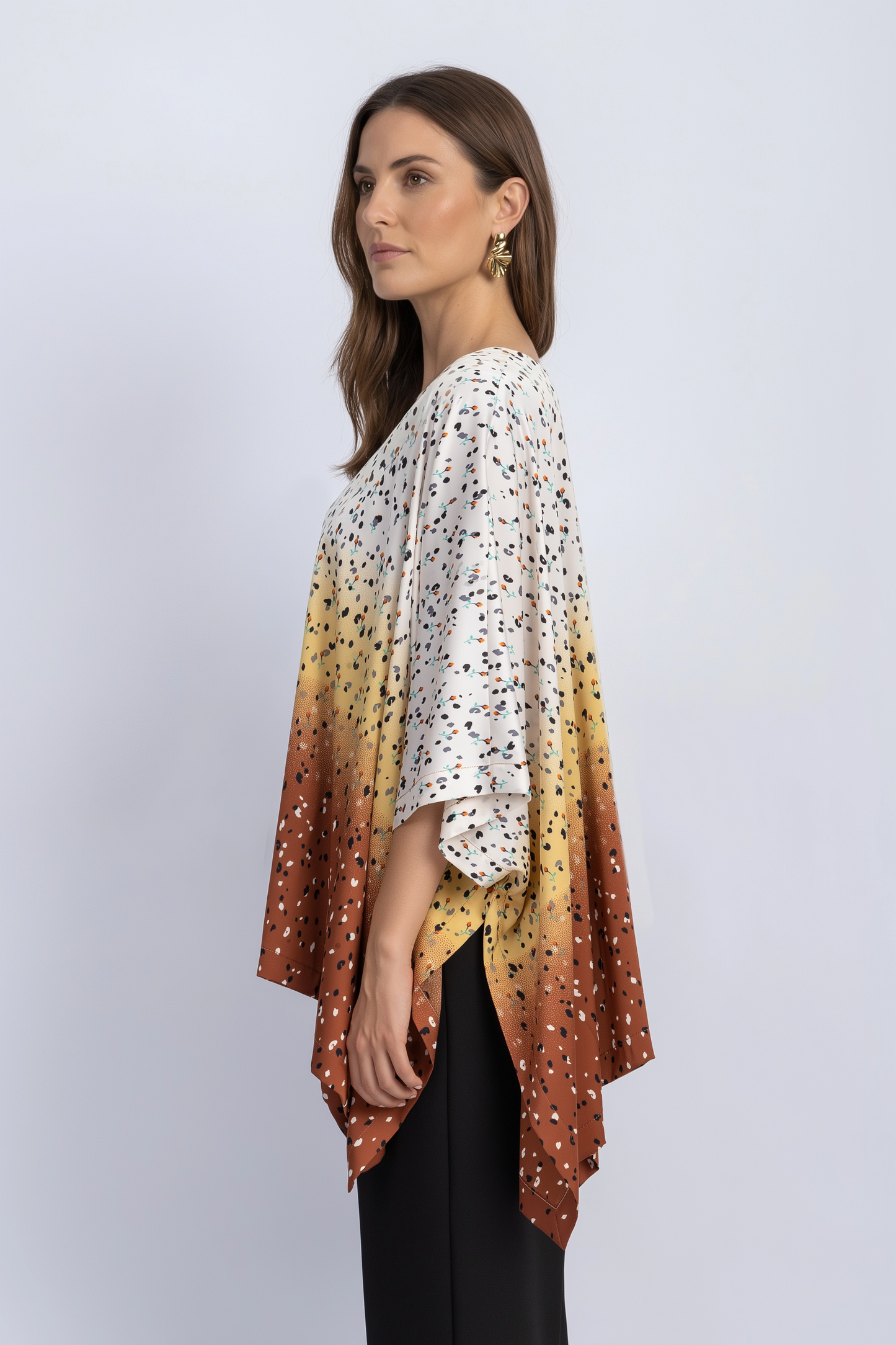 satin poncho
