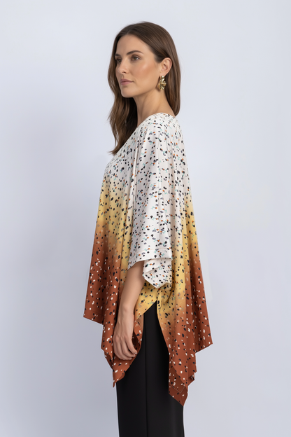 satin poncho