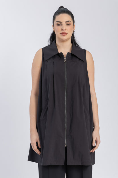 poplin vest