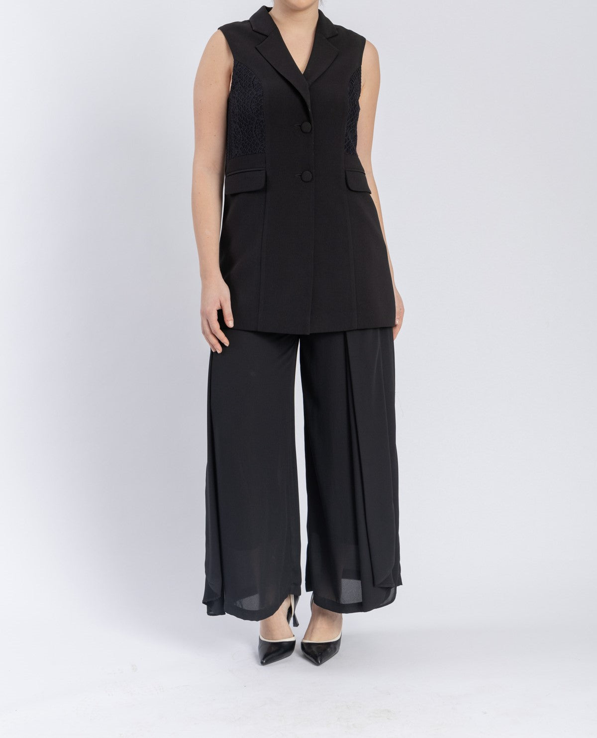 crepe vest