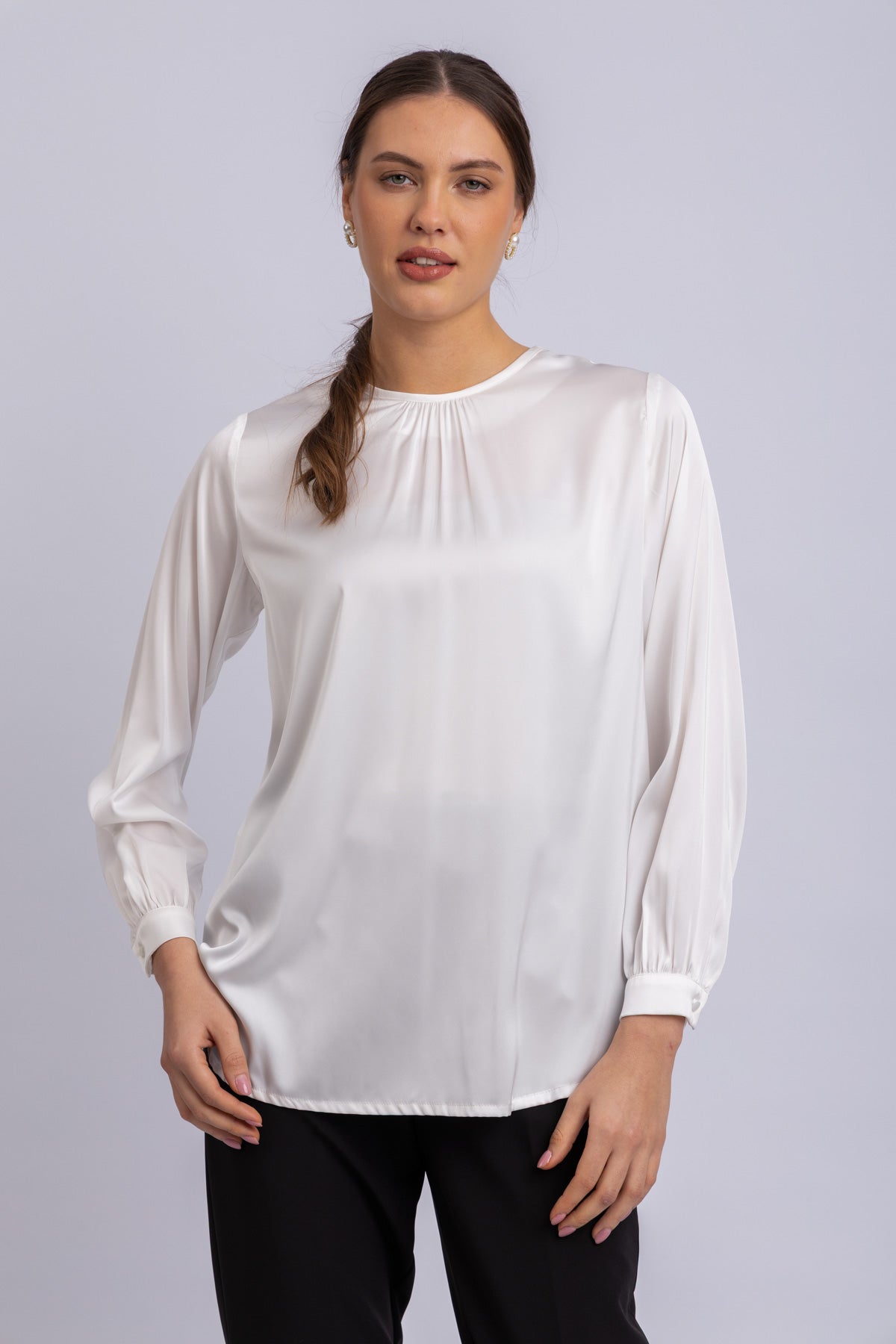 satin blouse