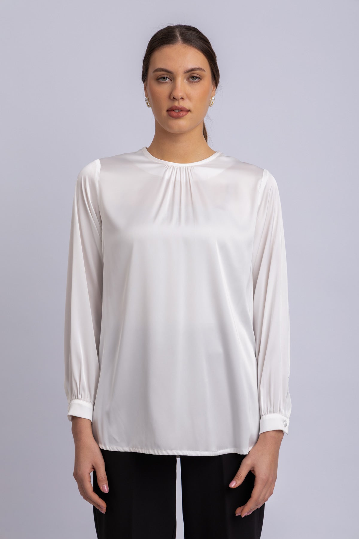 satin blouse