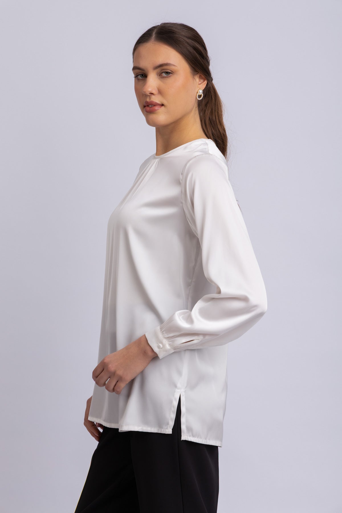 satin blouse