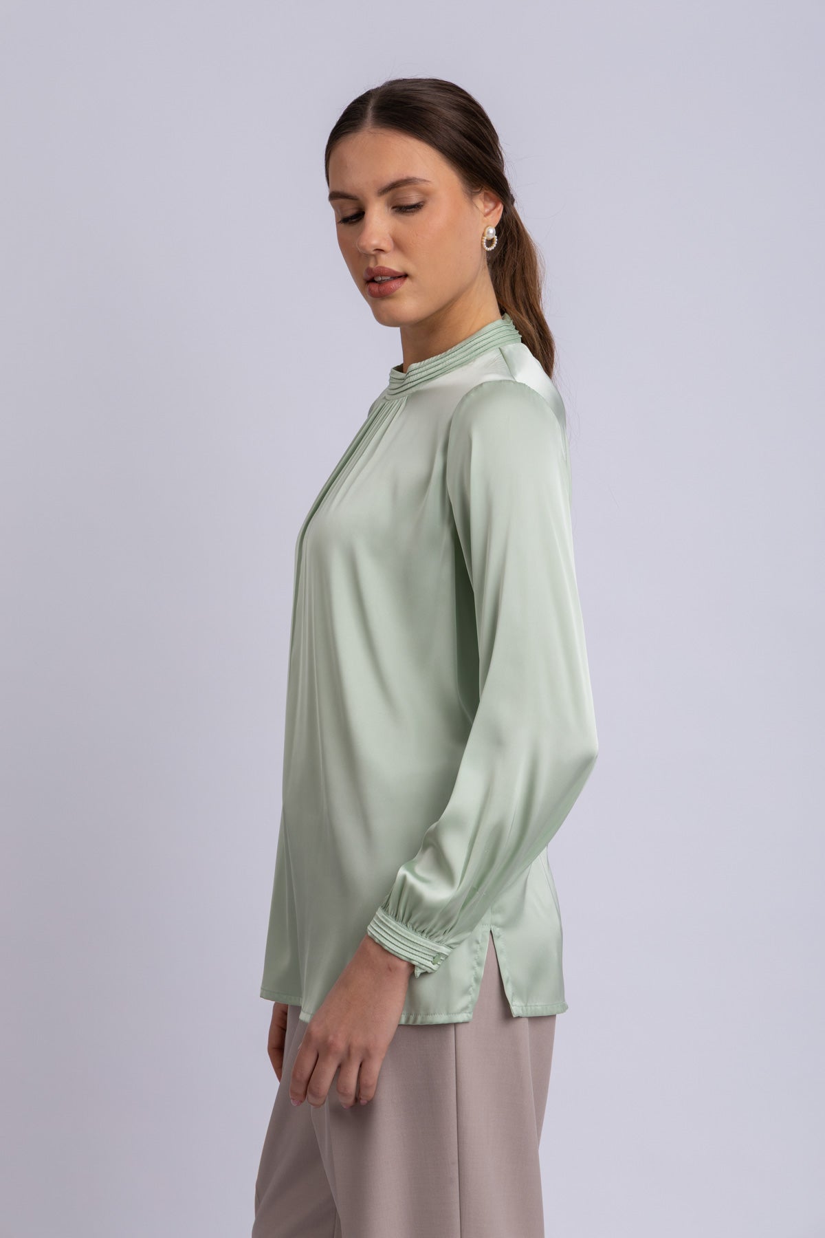 satin blouse