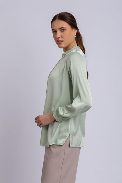 satin blouse
