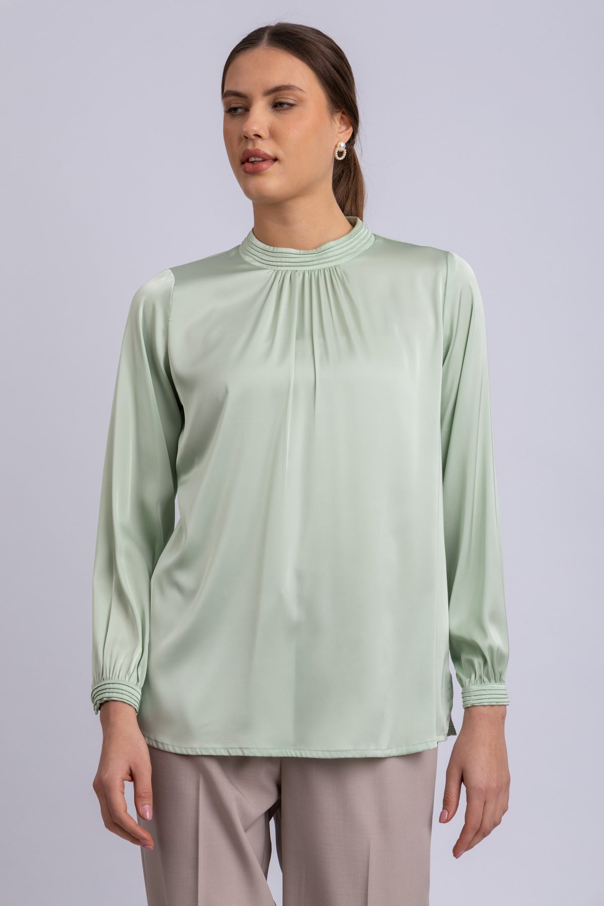satin blouse
