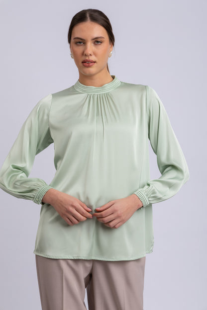 satin blouse