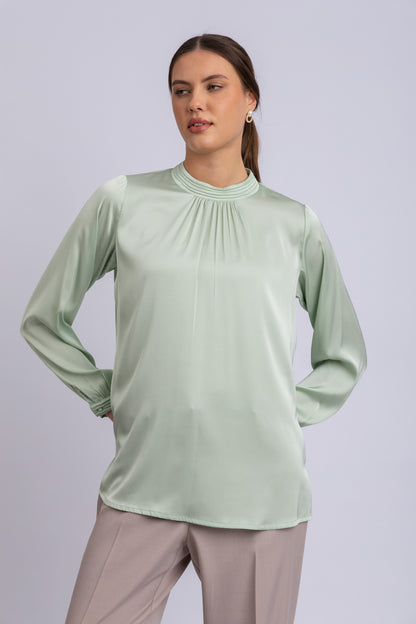 satin blouse