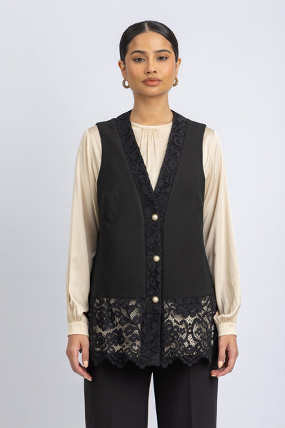 crepe vest