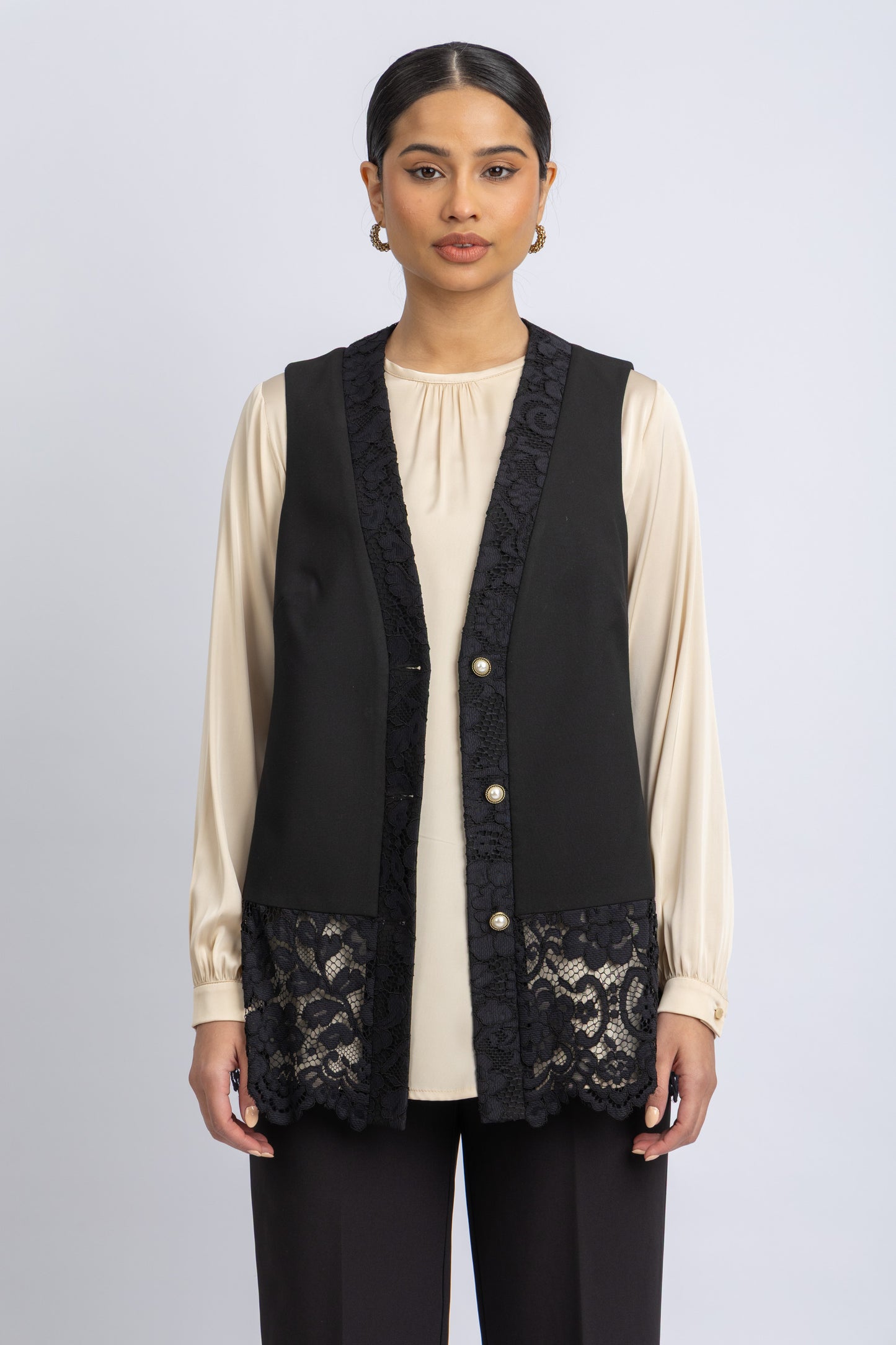 crepe vest