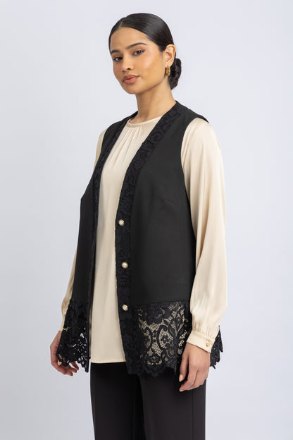 crepe vest