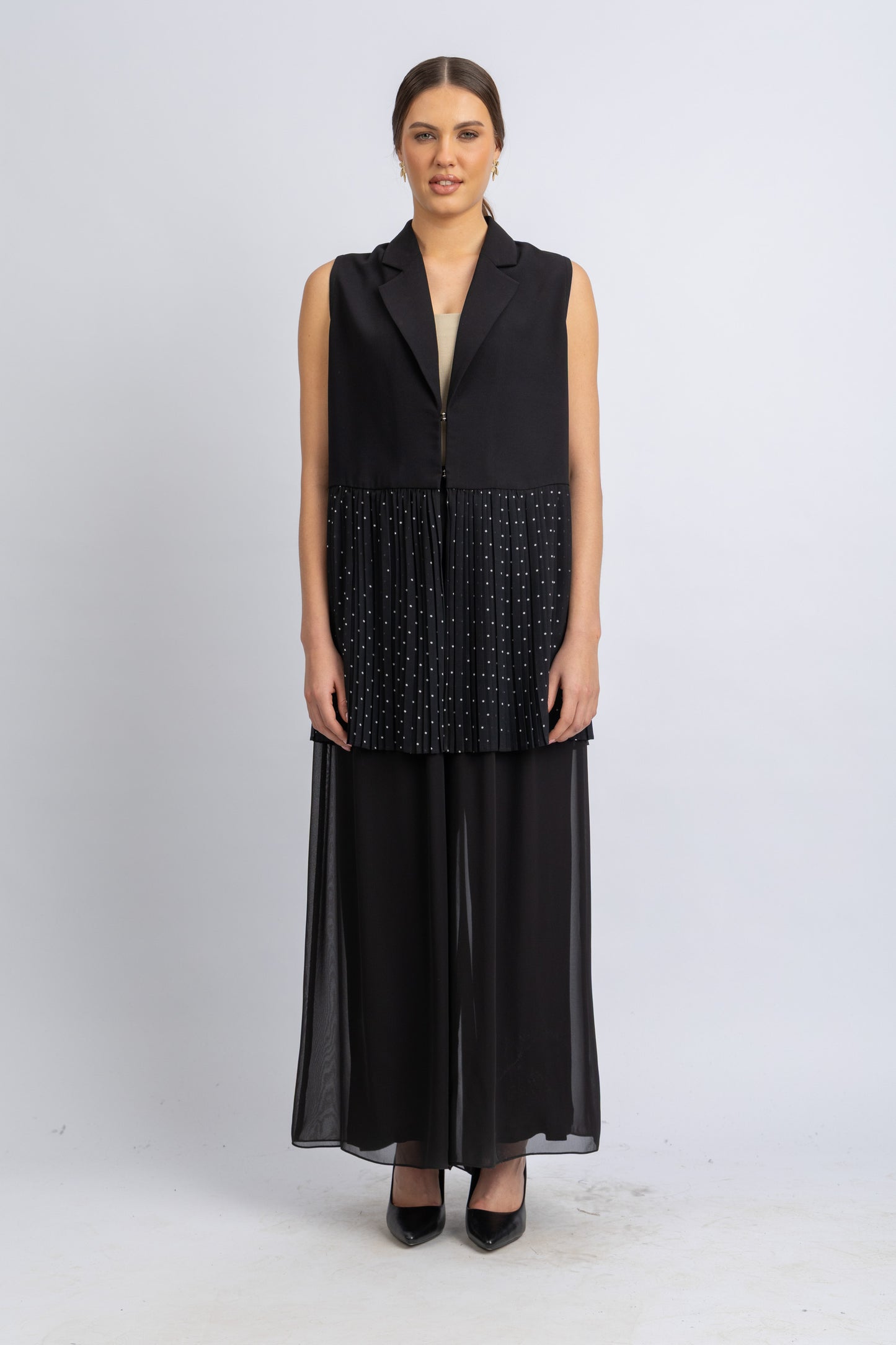 crepe vest