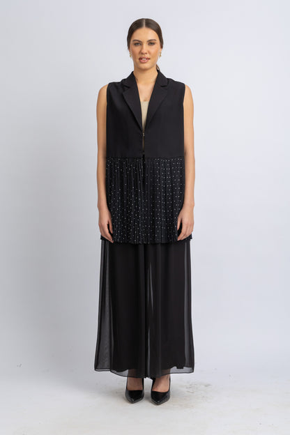 crepe vest