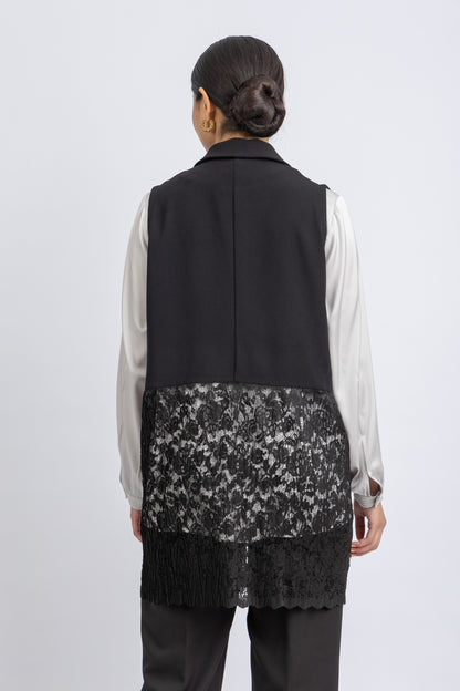 crepe vest