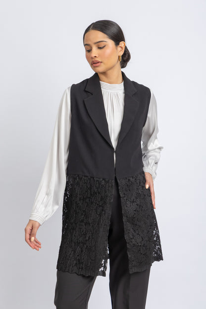 crepe vest