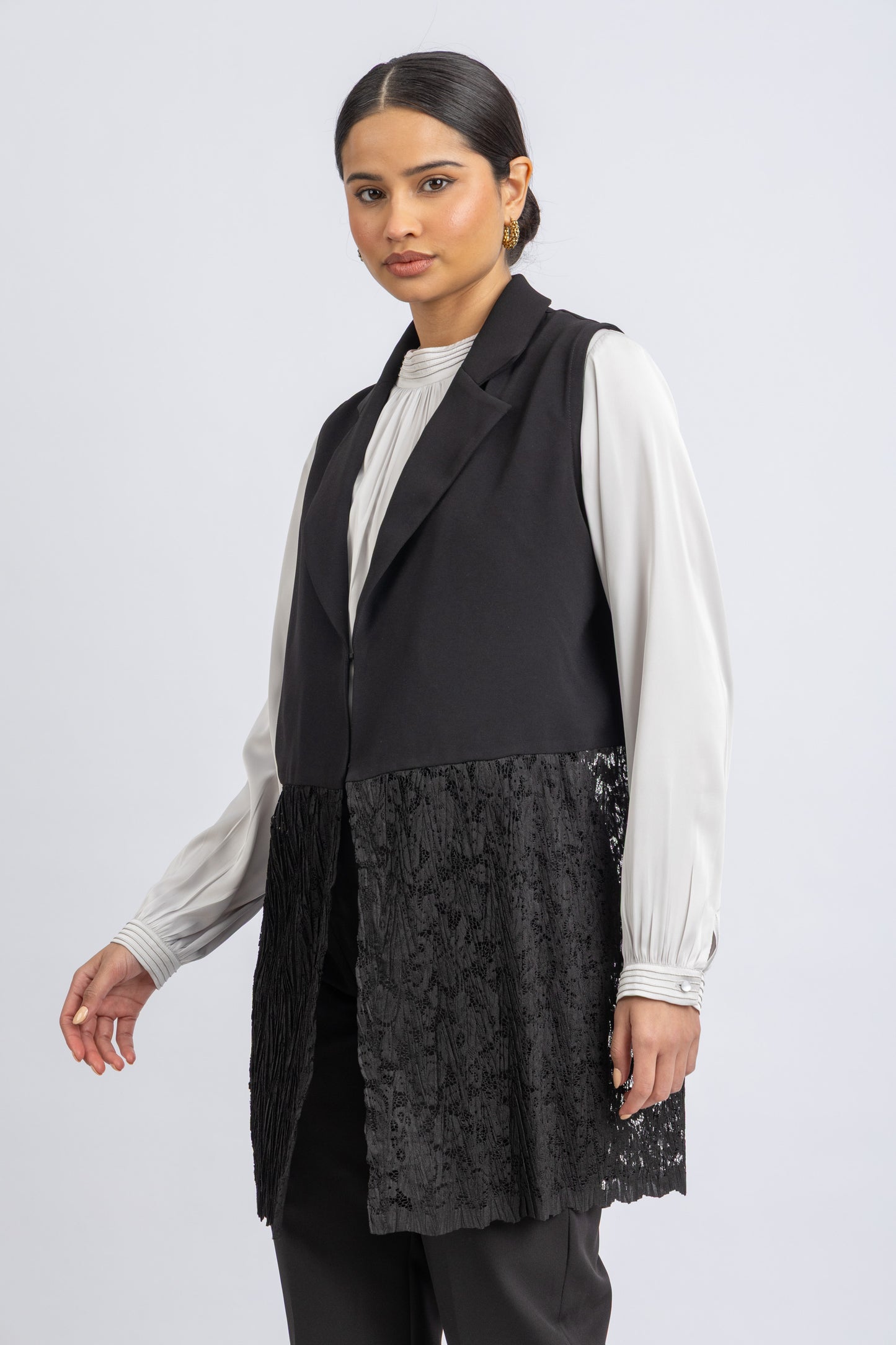 crepe vest
