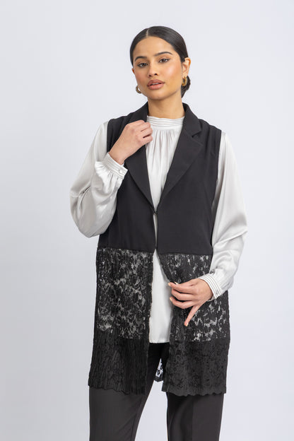crepe vest