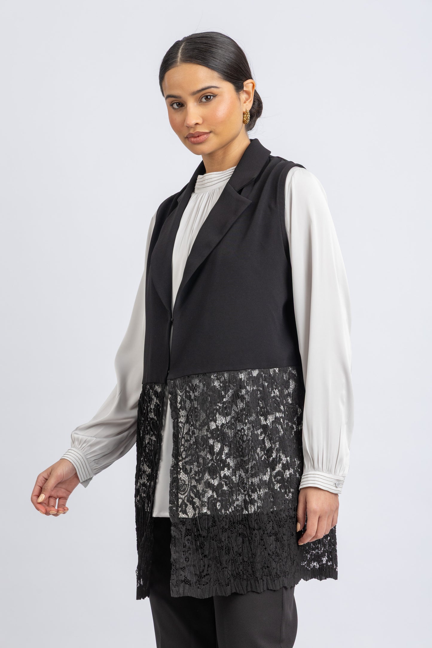 crepe vest