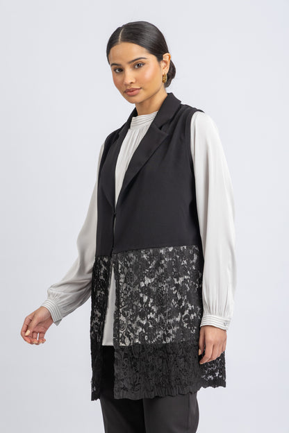 crepe vest