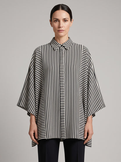 striped poplin shirt