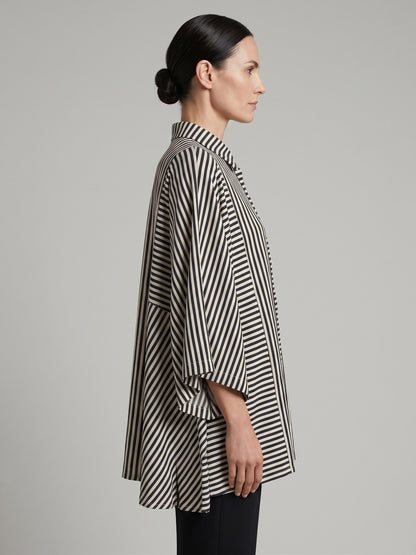 striped poplin shirt