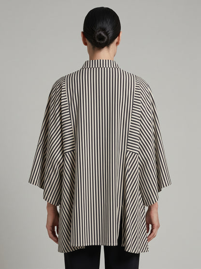 striped poplin shirt