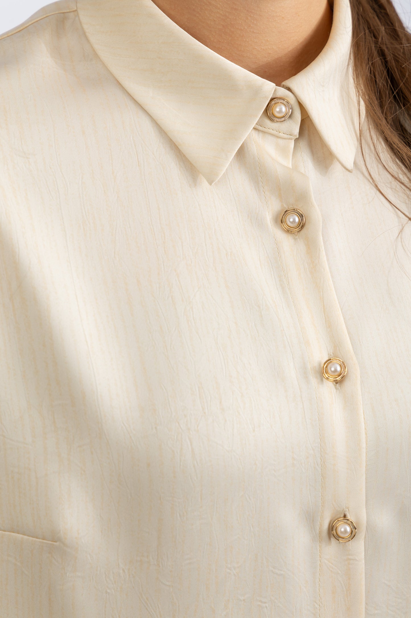 striped satin shirt