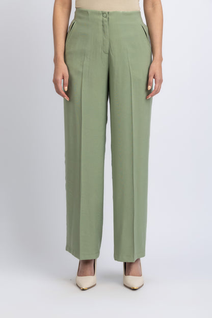wide cut viscose woven pants