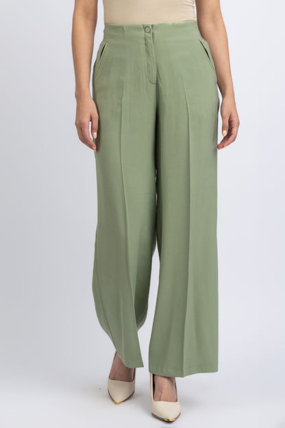 wide cut viscose woven pants
