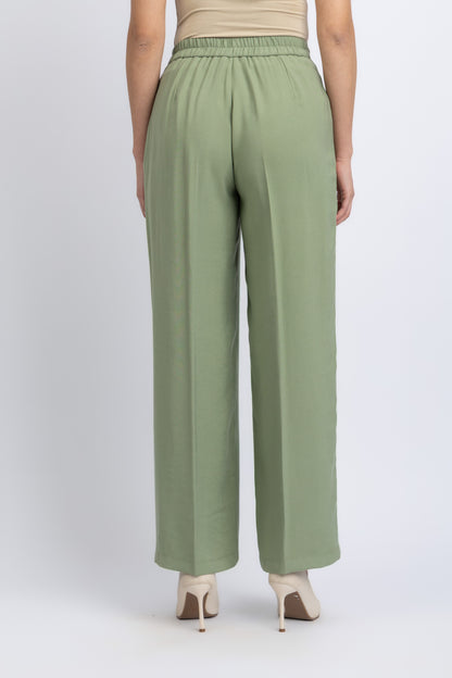 wide cut viscose woven pants