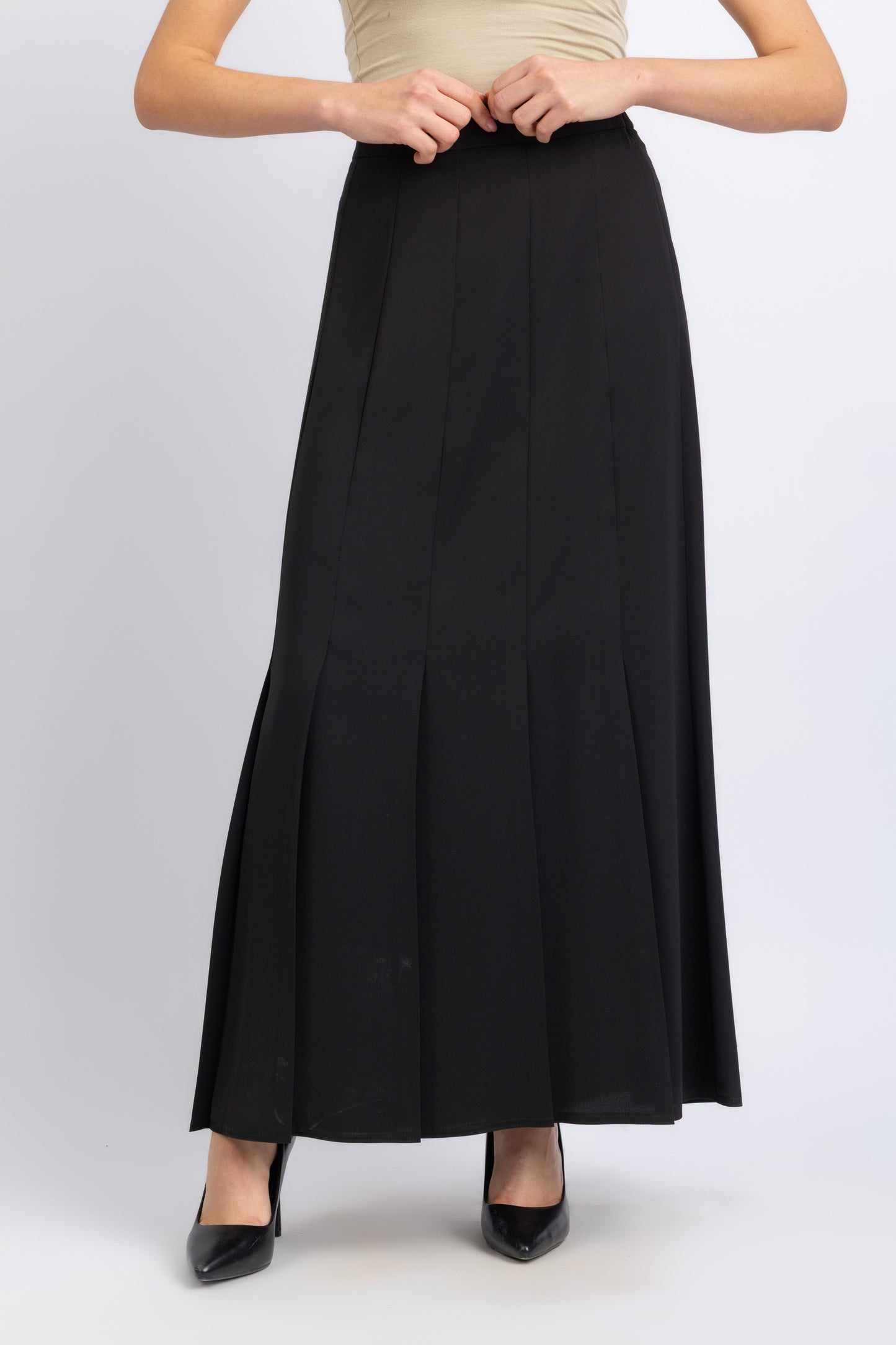 crepe skirt