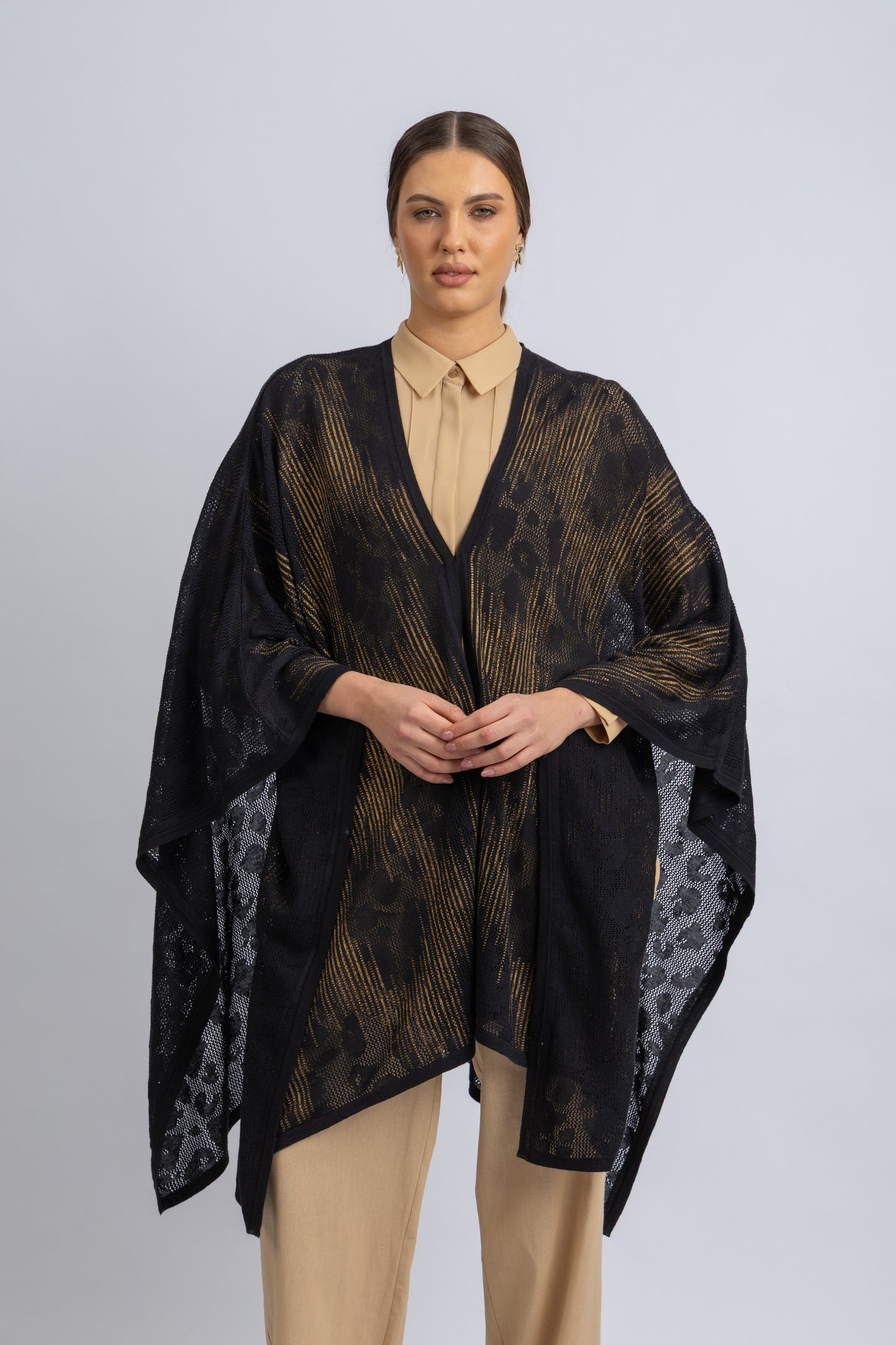 knitwear poncho