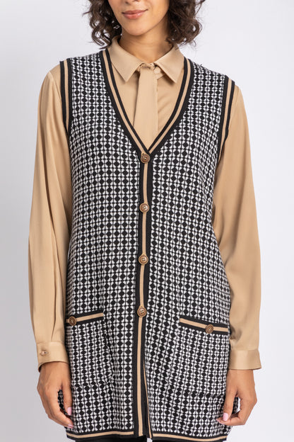 knitwear gillet