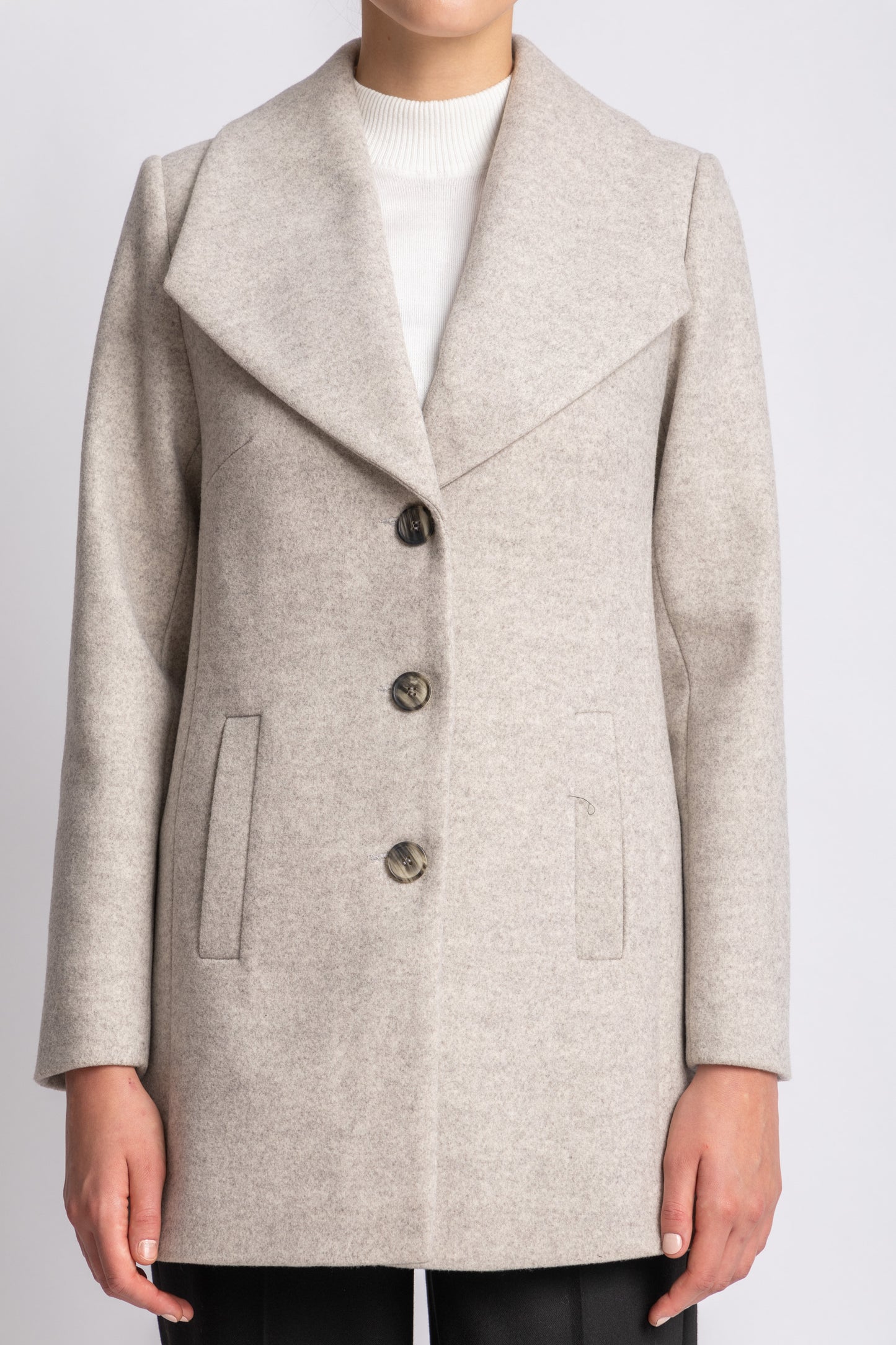 cashmere feel coat