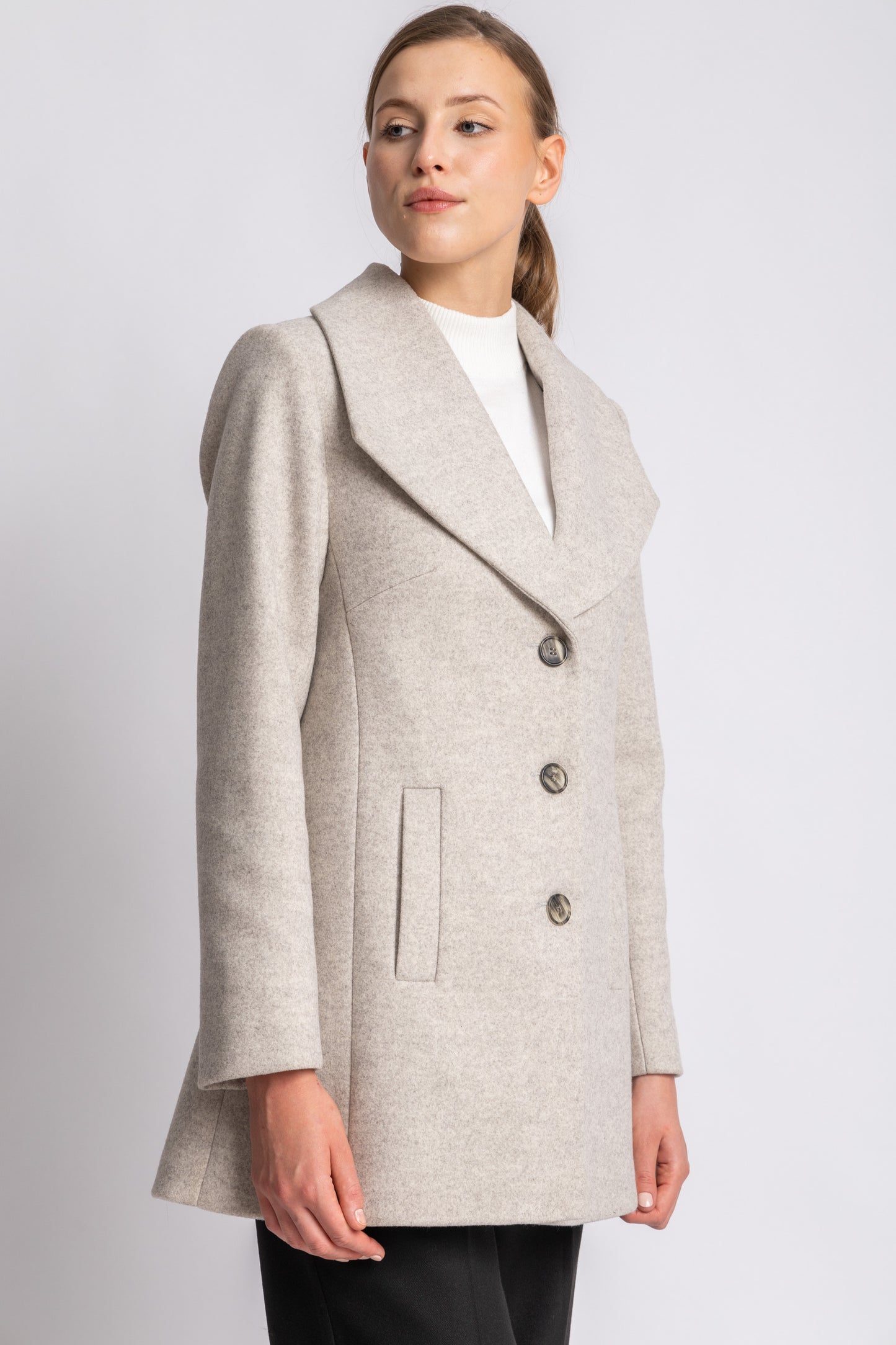 cashmere feel coat