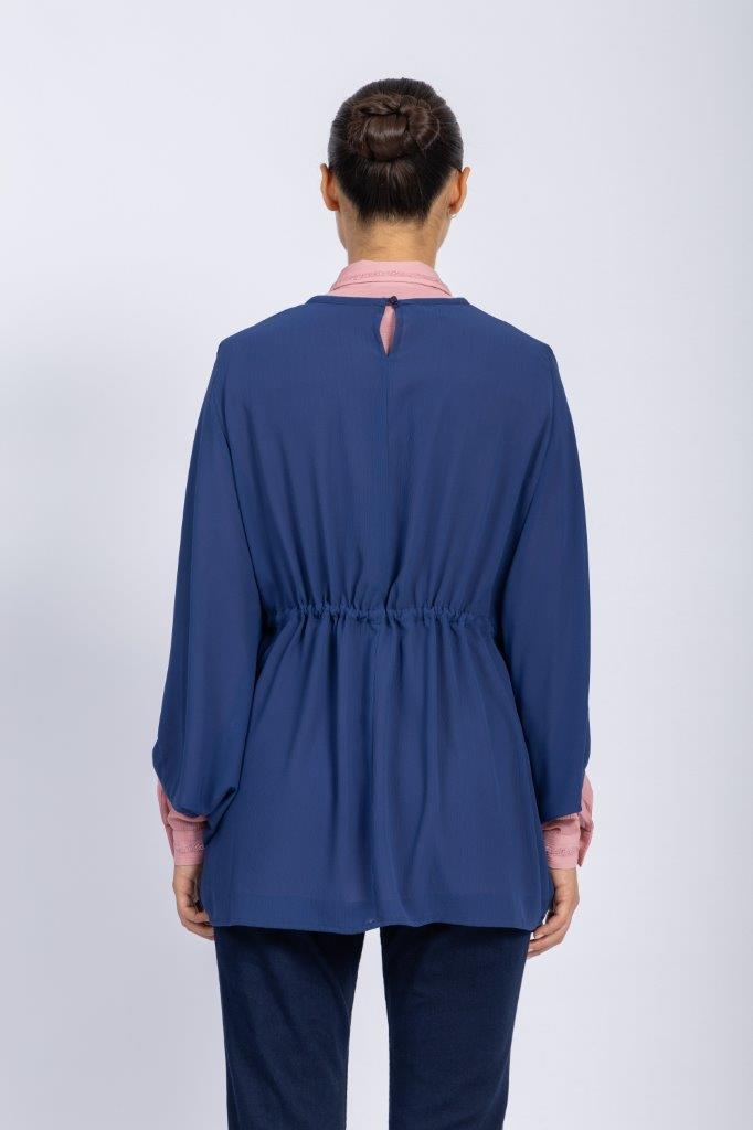 CRINCKLED CHIFFON BLOUSE