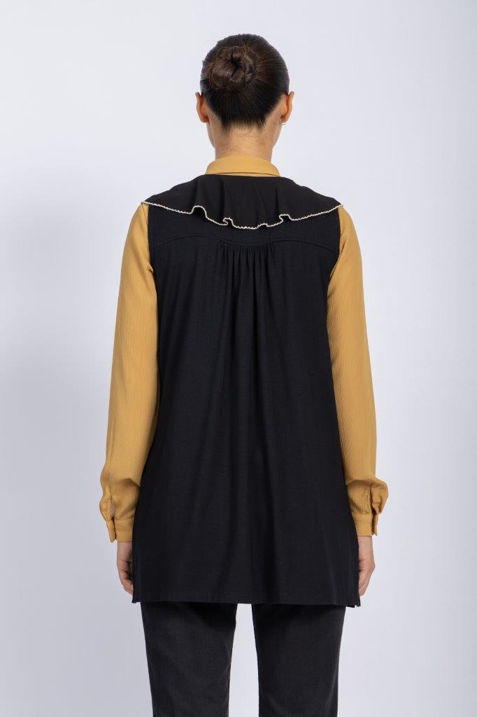 BASIC VISCOSE LYCRA GILLET