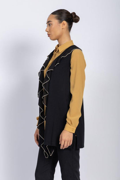 BASIC VISCOSE LYCRA GILLET