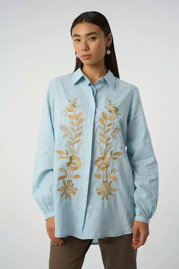 COTTON LINEN SHIRT