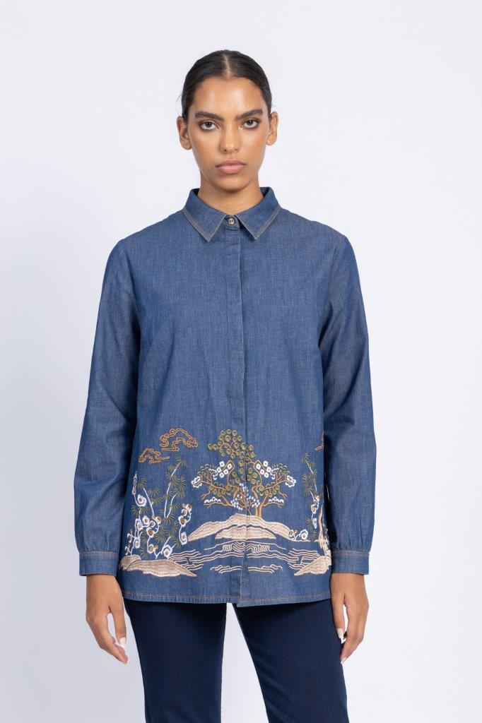 COTTON JEANS SHIRT