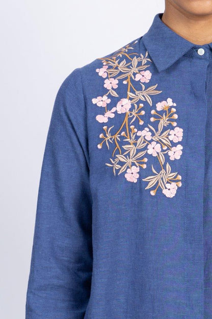 COTTON LINEN SHIRT