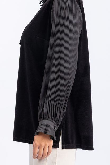 velvet blouse