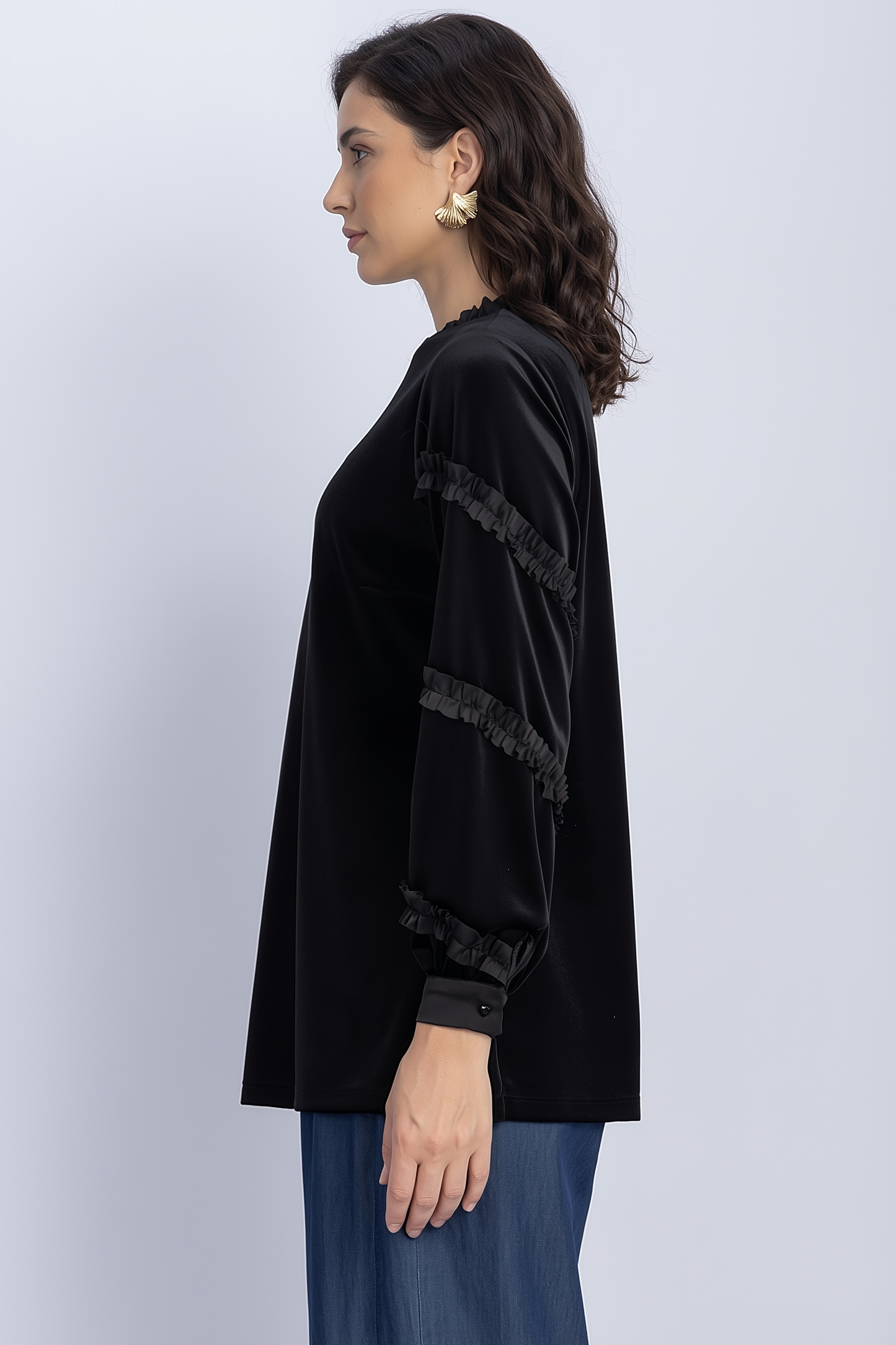 velvet blouse
