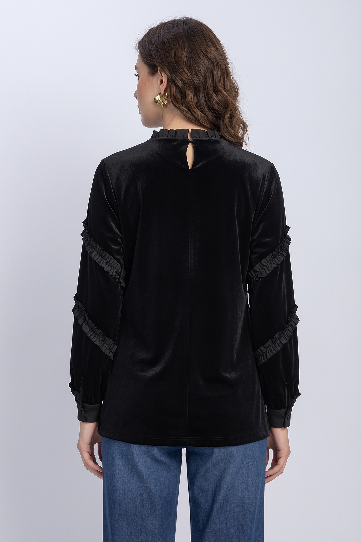 velvet blouse